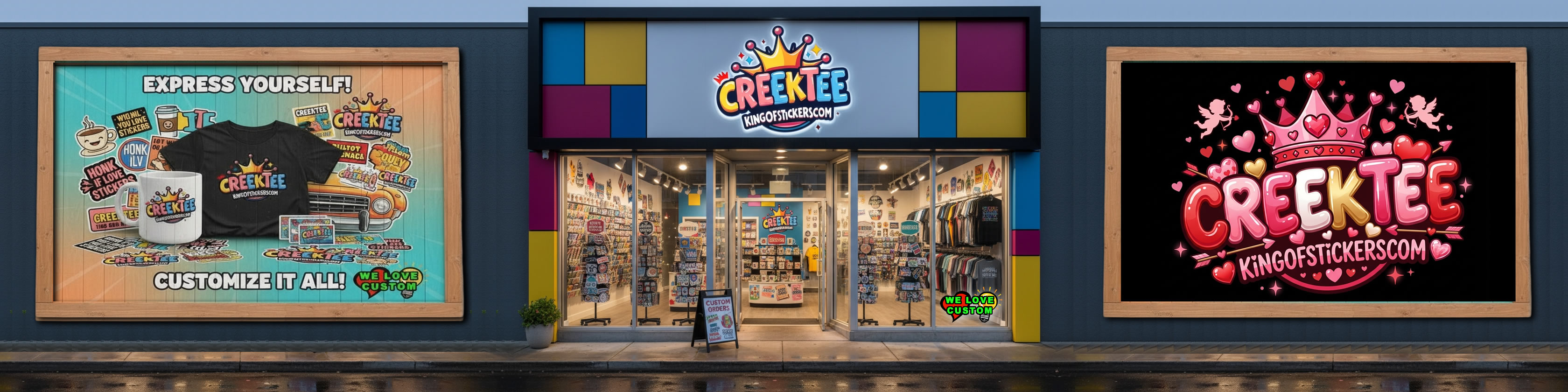 CreekTee Store Banner