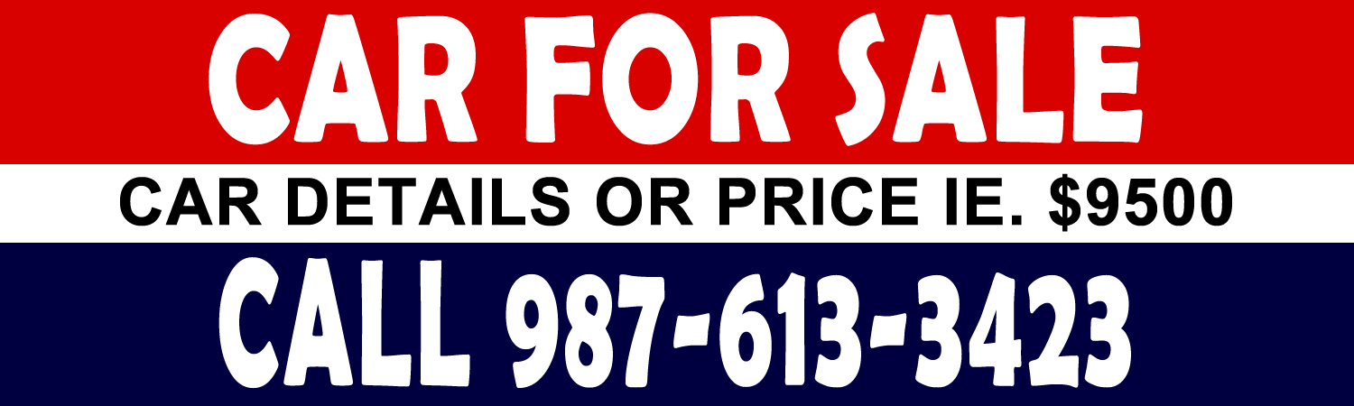 Custom car for sale Bumper Sticker, Magnet or Window Cling