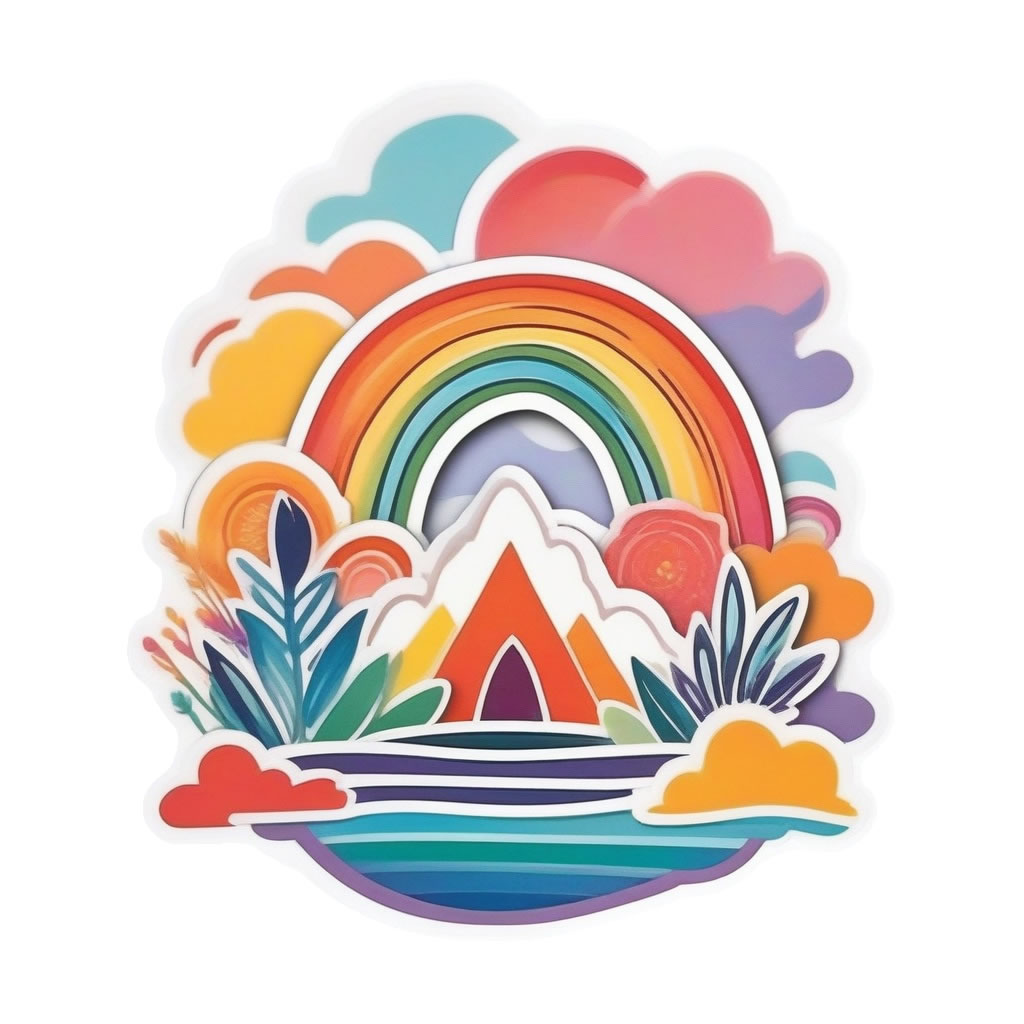 Boho Vinyl Bumper Sticker  Window Cling or Bumper Sticker Magnet in UV Laminate Coating