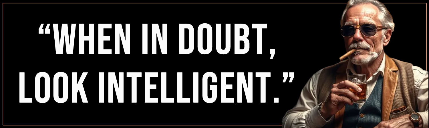 When in Doubt  Look Intelligent Vinyl Bumper Sticker  Window Cling or Bumper Sticker Magnet in UV Laminate Coating